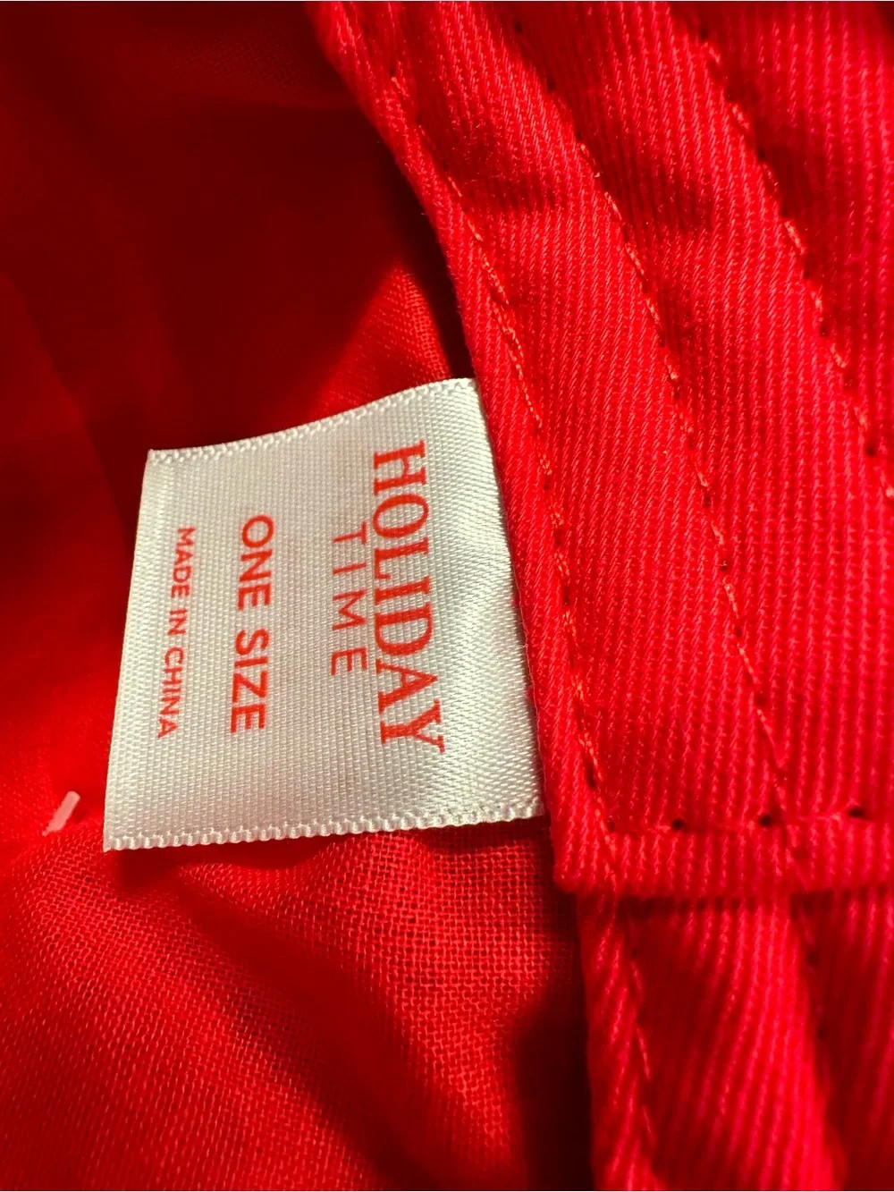 Holiday Time Bright Red Holiday Hat